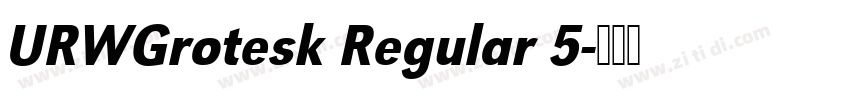 URWGrotesk Regular 5字体转换